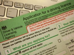 online driving license form