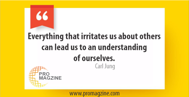 Everything that irritates us about others can lead us to an understanding of ourselves. -Carl Jung