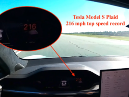 Tesla Model S Plaid breaks 200 mph top speed for the first time
