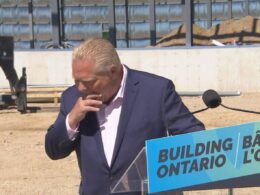 Doug Ford ate a bee while discussing health care privatization