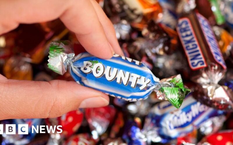 The trial saw the removal of bounty bars from Celebrations tubs.