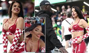 Croatian World Cup beauty is stopped by rude stadium security at quarter-final clash with Brazil