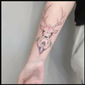 Deer Gemini Tattoo