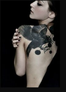 Black Raven Tattoo Gorgeous Shoulder Piece