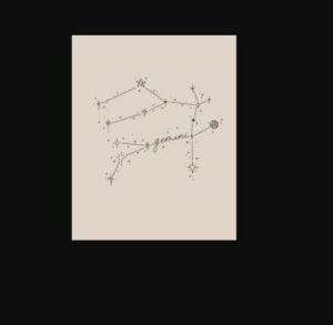 Constellation Gemini Tattoo