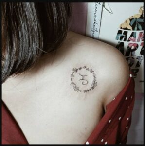 Gemini Sun and Moon Tattoo