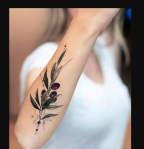 Pinky Promise Tattoo with an Olive Branch