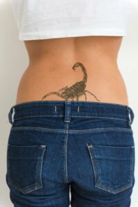 Dramatic & Detailed Scorpion Tattoo on Back