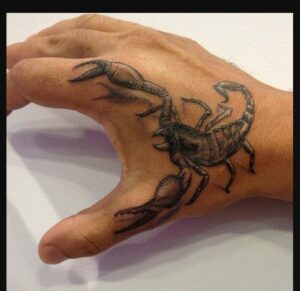 Scorpion Tattoo Simple Piece Over Forearm