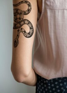 Forearm Snake Tattoo