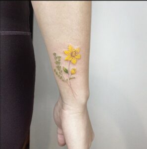 Yellow Daffodil Tattoos 