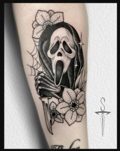 Ghostly Faces Tattoos