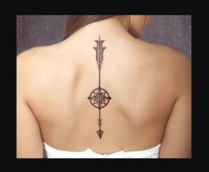 Compass Spine Tattoos