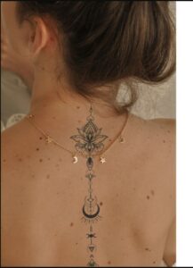 Mandala Spine Tattoos