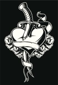 Heart Designs for Knuckle Tattoo