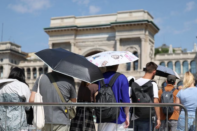 Milan registers its warmest day since 1763