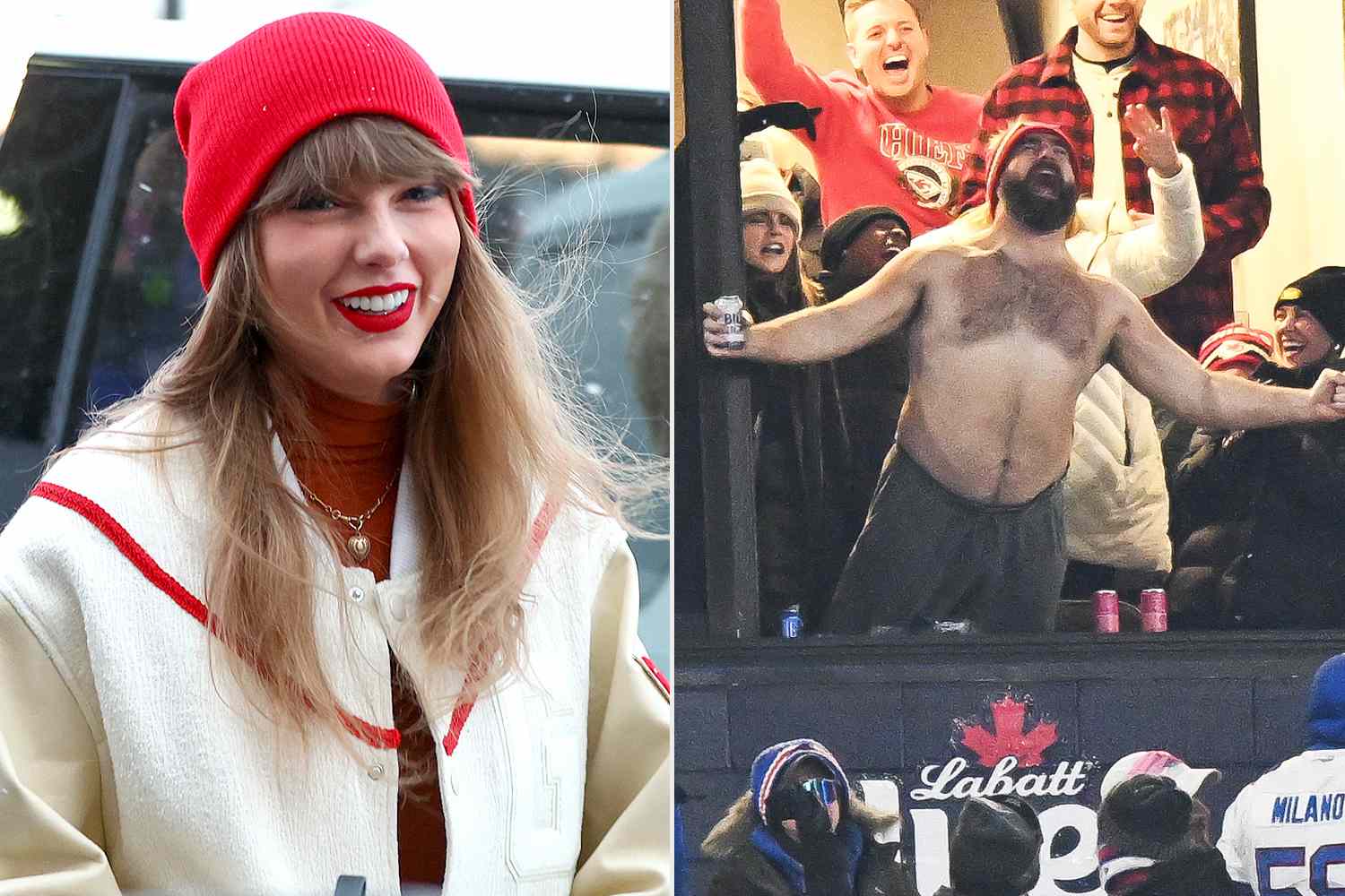 Travis Kelce Says Taylor Swift Loved Jason Kelce's Shirtless Celebration